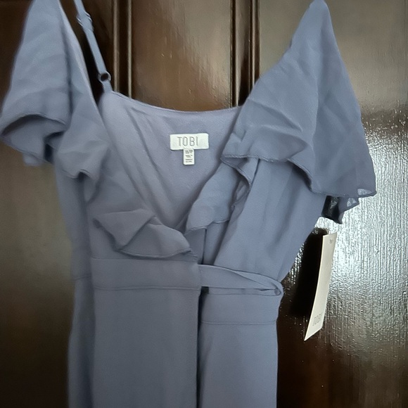 NWT Tobi slate bridesmaid wrap dress. - Picture 4 of 4